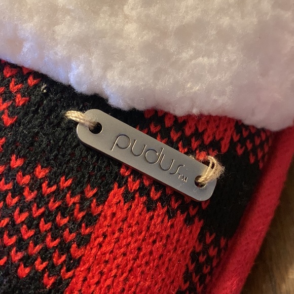 Pudus Memory foam lumberjack red slide slippers S(5-6.5) women’s - Picture 5 of 11